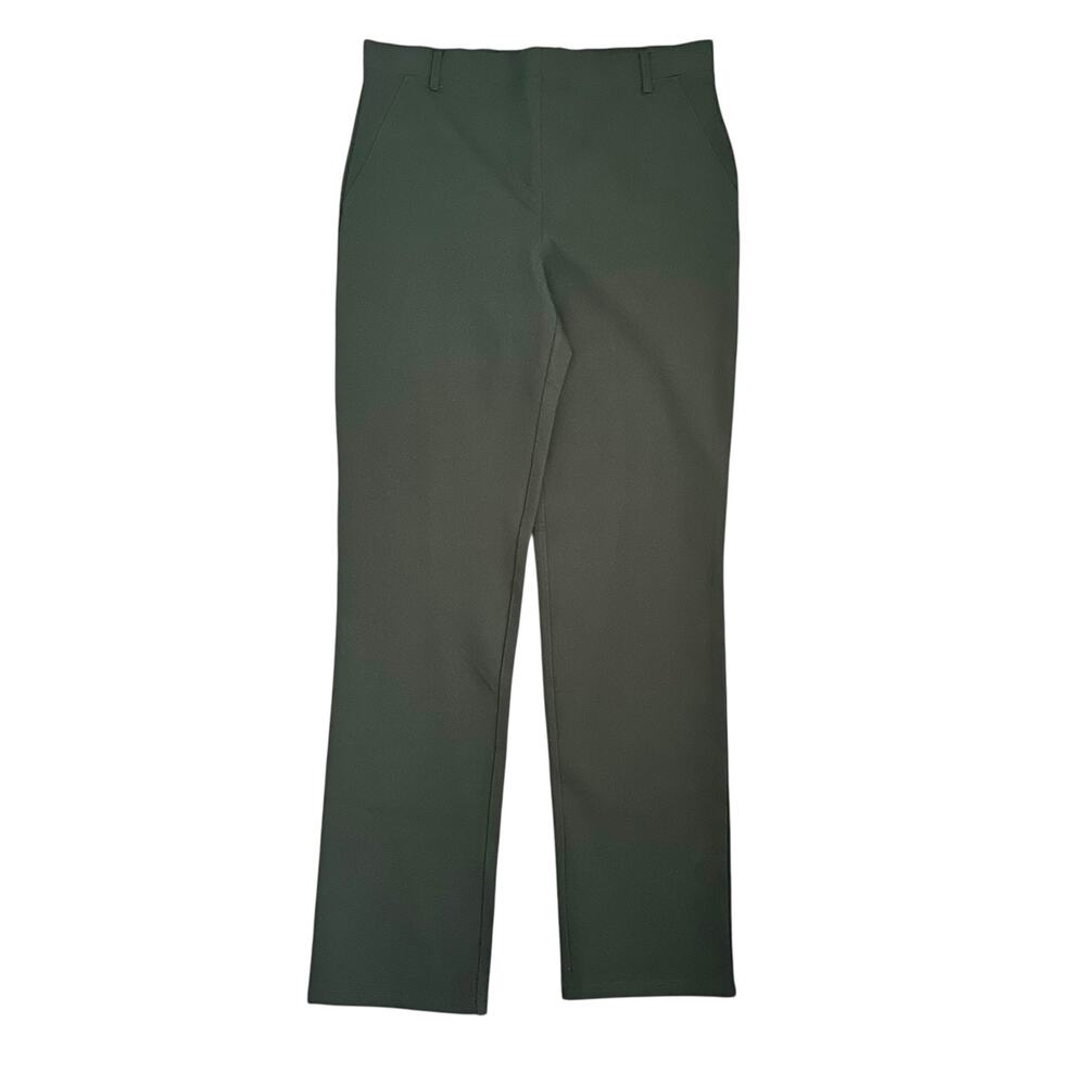 Quince NWT Ultra Stretch Ponte Straight Leg Pants M Olive Green Work Trousers
